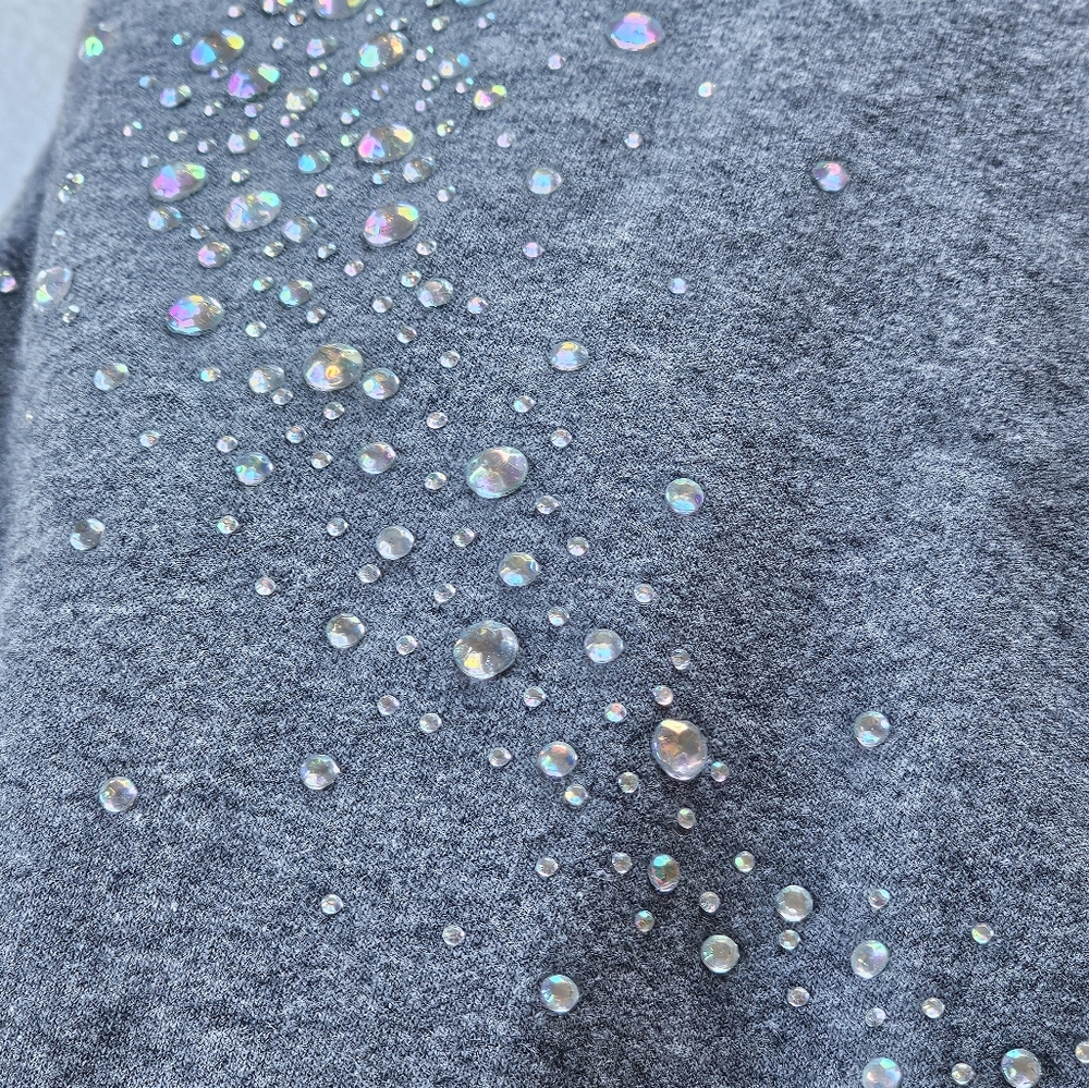 Quacker Factory Iridescent Bling Sweatshirt - image 8